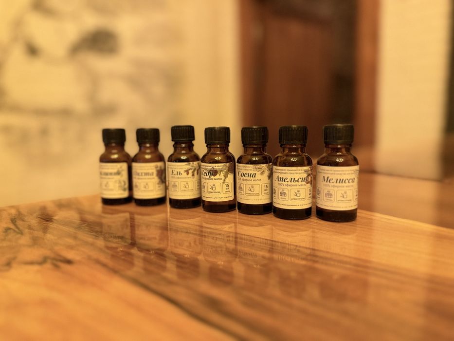 Эфирное масла в ассортименте