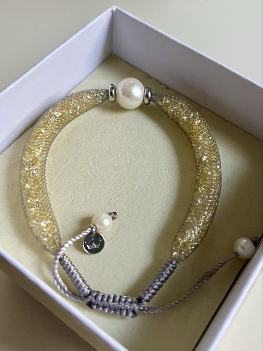 Bratara Tenerife Pearl originala - argint 925 & perle naturale - NOUA