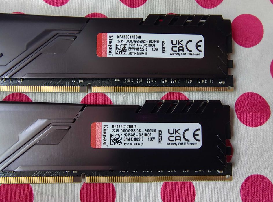 Memorie Ram Fury Beast 16GB (2x8GB) DDR4 3600MHz.