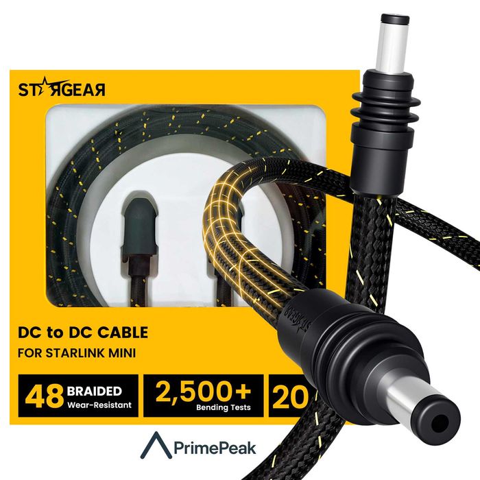 Кабель нейлоновый для Starlink Mini DC-DC Stargear