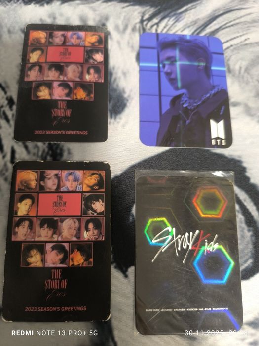 K-pop карты blackpink,bts,stray kids