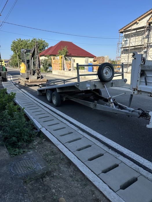 Remorca utilaje basculabila