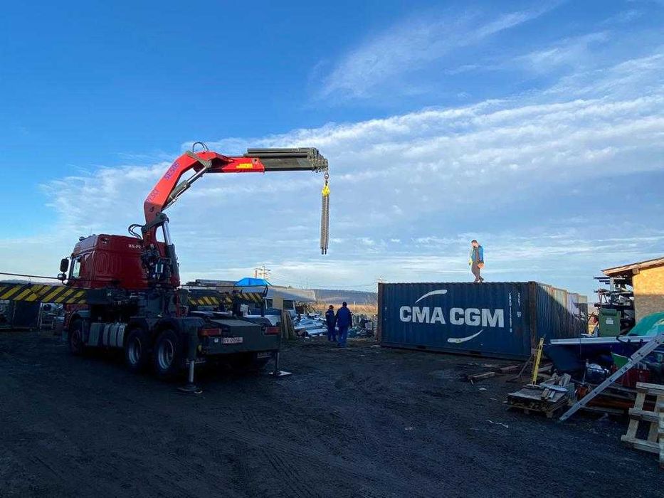 Inchiriez camion cu macara / automacara / platforma containere