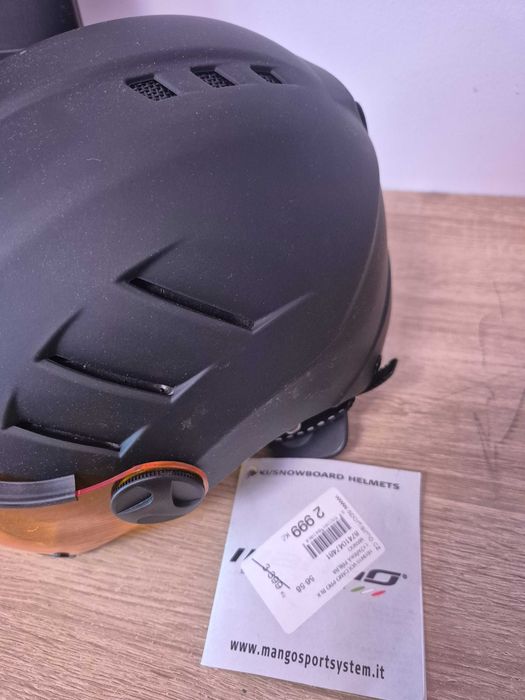 Casca de ski snowboard cu viziera orange 56-58 CM