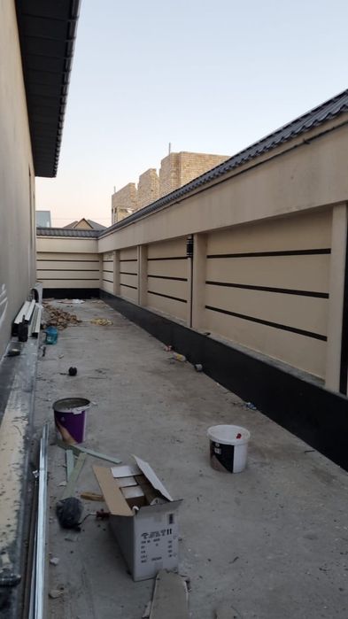 Установка гранит травертин