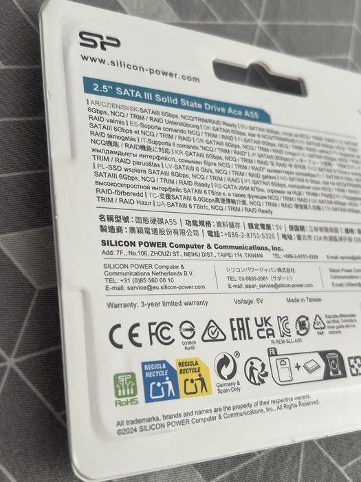 Solid-State Drive (SSD) intern Silicon Power Ace A55, 256 GB