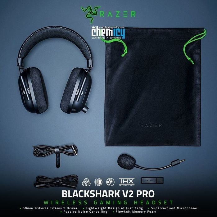 Razer blackshark v2 pro 2022 Black Беспроводные Наушники/Гарнитура
