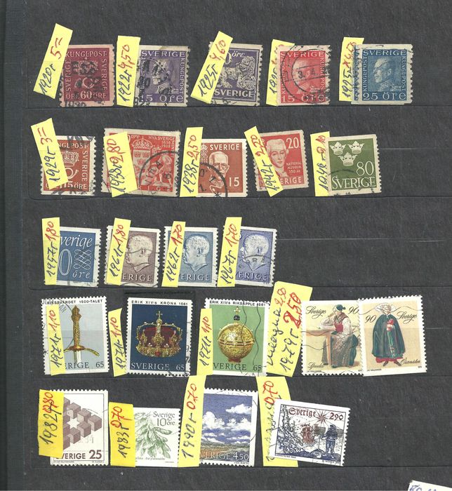 Италия , Гърция , Югославия , Швейцария , Швеция -късове  не пълни серии , има редки