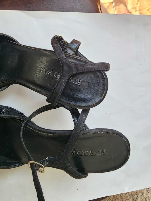 Pantofi eleganți Edward Paul cu toc stiletto, negri, mărimea 37
