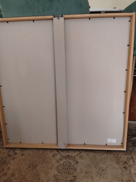 Tablou canvas cu rama argintie