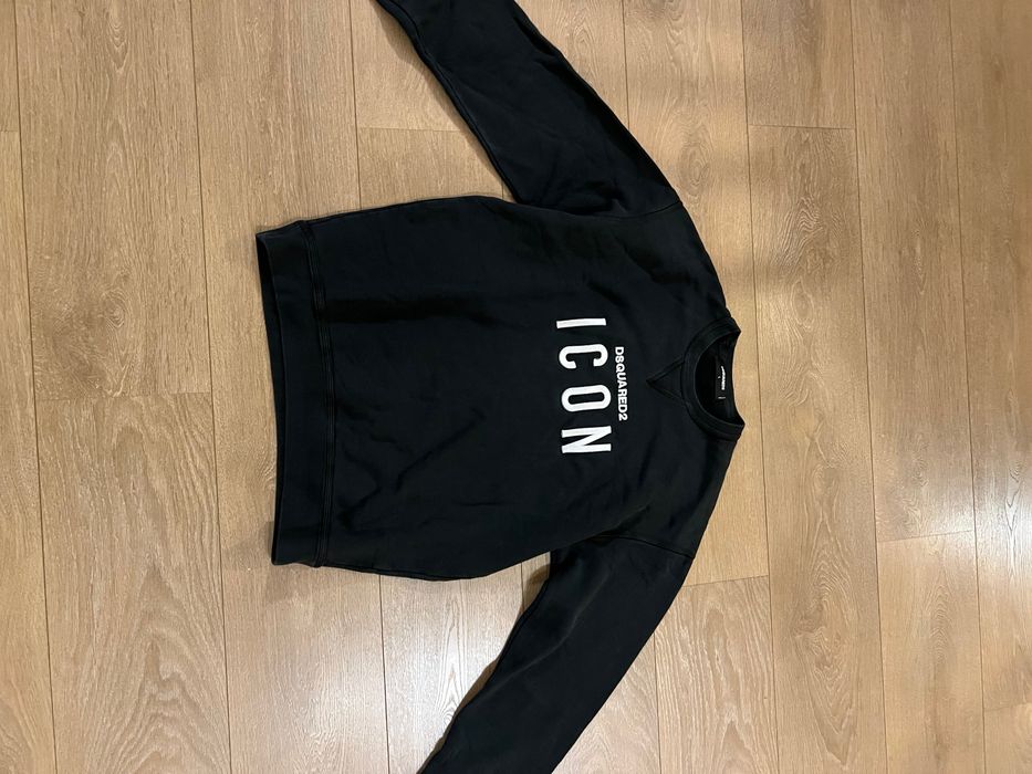 Dsquired2 мъжка черна блуза с дълъг ръкав