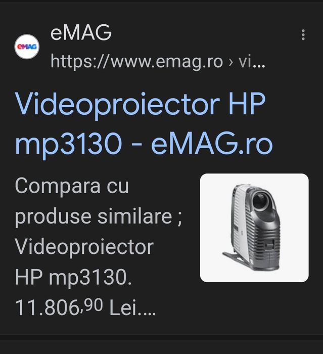 Videoproiector hp