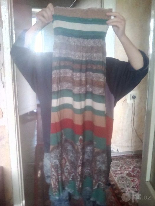Юбка летняя длинная
