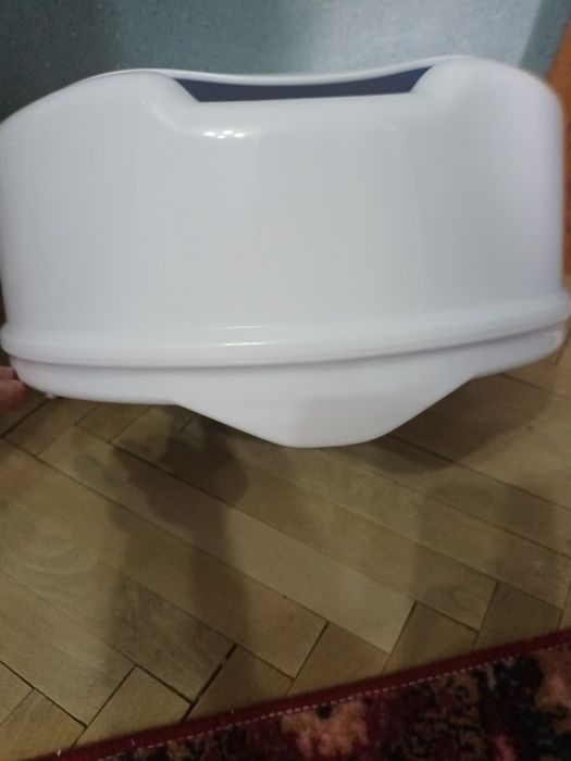 Înălțător vas wc cu capac, 15 cm, nou