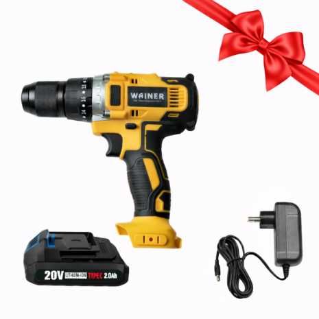 Set Complet Autofiletantă WAINER L20: 3-în-1 cu Percuție, 65Nm