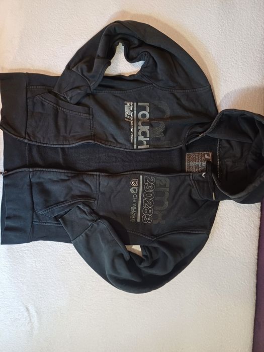 hanorac negru zip-up