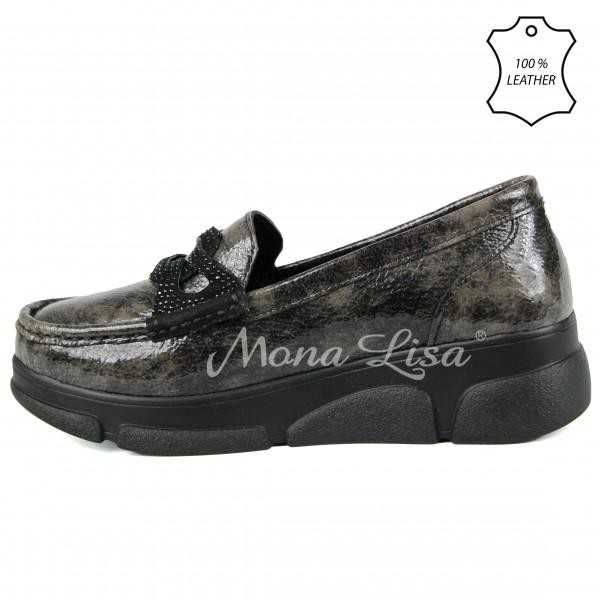 Дамски обувки естествена кожа. Обувани 2 пъти.