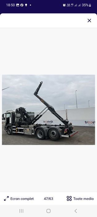 MAN cu Abroll si macara cu grefier