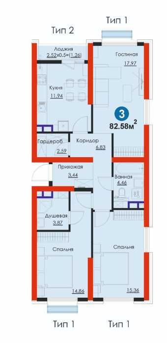 СТАРТ ПРОДАЖ!3-комн.82.58м2 в NRG Yangi Baxt—Инвестируй в комфорт!(АА)