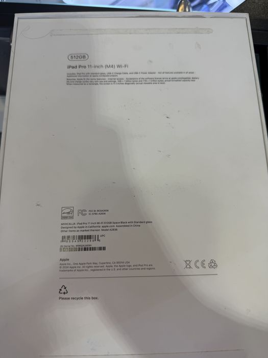 iPad Pro 11 M4 512GB 100%