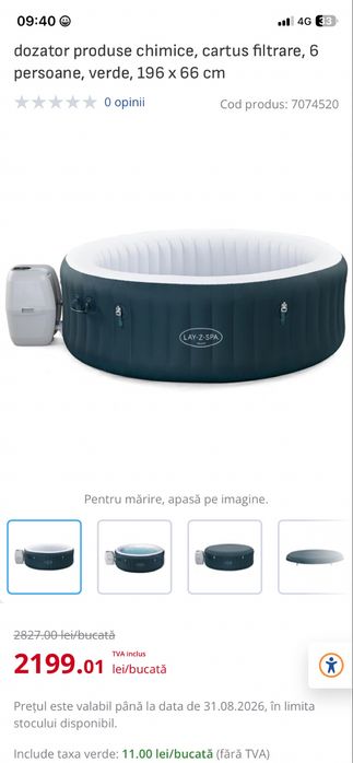 Jacuzzi Bestway Lay-Z-Spa Miami – cu hidromasaj
