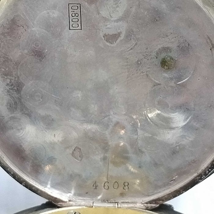 ZENITH джобен часовник, сребро/Silver 0,800, работещ, много рядък