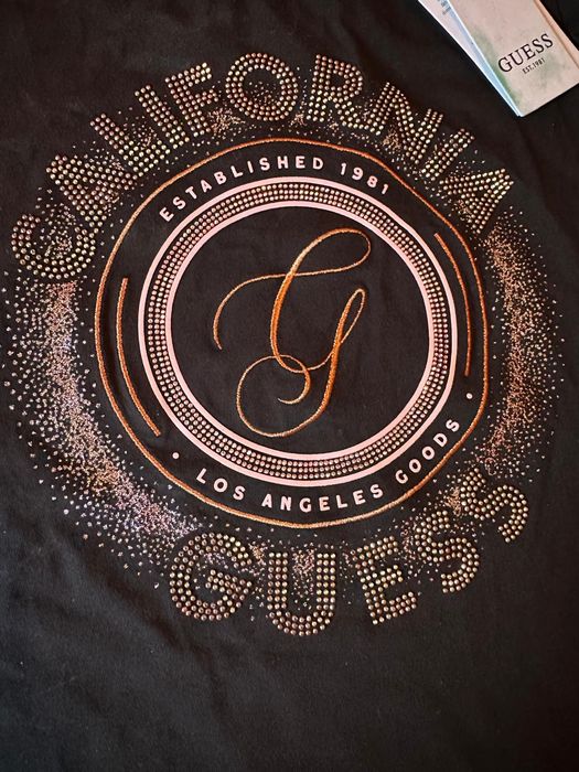 Тениска Guess, S размер, с тюлен гръб