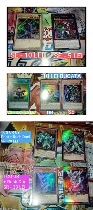 Yu-Gi-Oh Singles Originale M/NM (ENGLEZĂ)