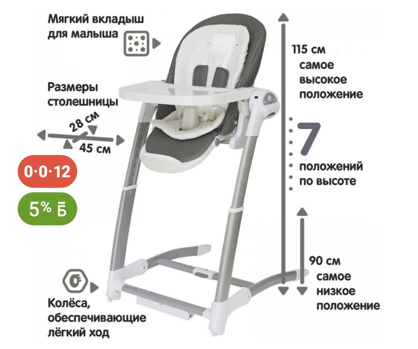 Продам Стульчик для кормления трансформер