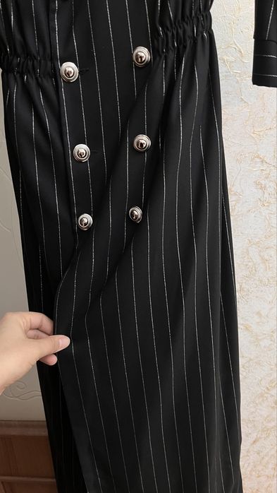 Длинное черное платье