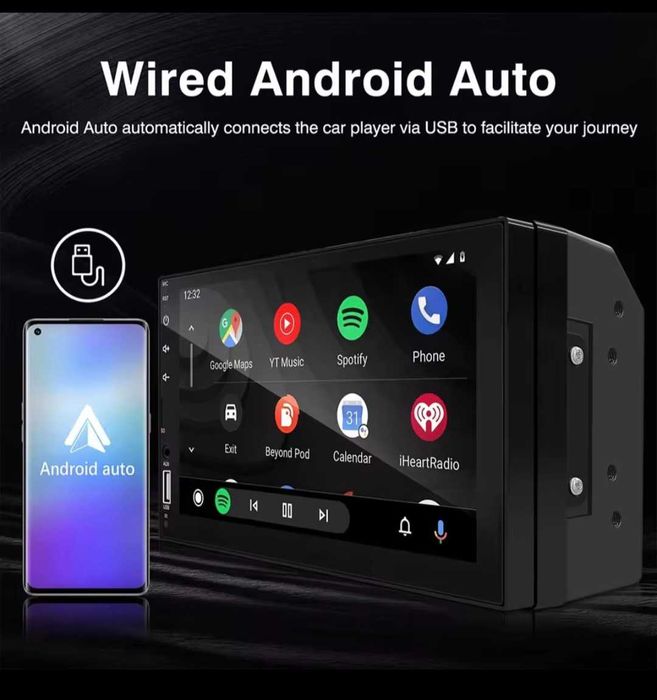 Мултимедия MP5, 7 инча, 2 Din, универсална