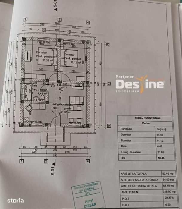 Teren + Proiect Locuinta de Vanzare – Valea Lupului ASFALT