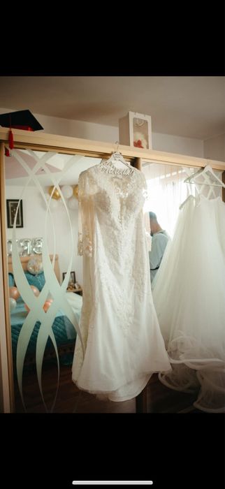 Rochie de mireasă cu trenă detașabilă