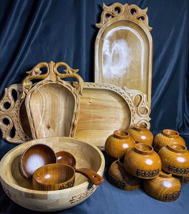 Астау, ағаш ыдыс,  табақ Астана