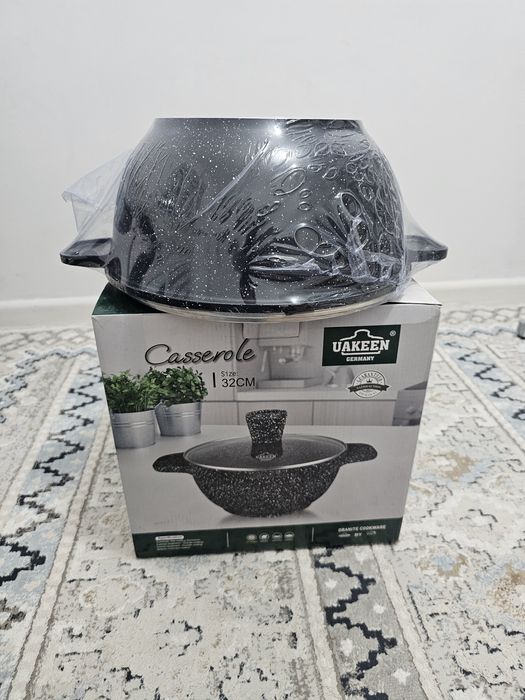 Казан черный гранит