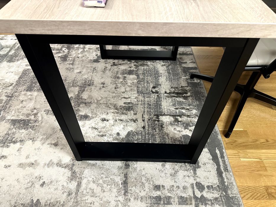 Masa picioare metal si blat lemn