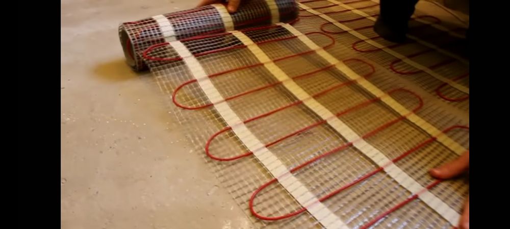 Электрический теплый пол под кафел