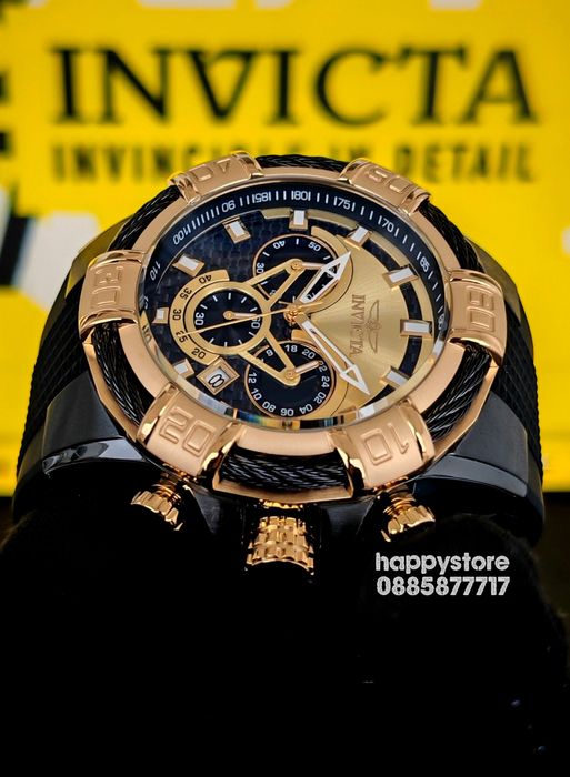 INVICTA Bolt Phantom Gold 52 mm, Инвикта нов ръчен часовник