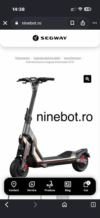 Trotineta el. Segway Scooter GT2P , doar 260 km !!