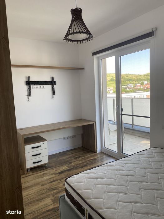 Apartament 3 camere, 68mp + 15mp terasa, bloc nou, centru Borhanci