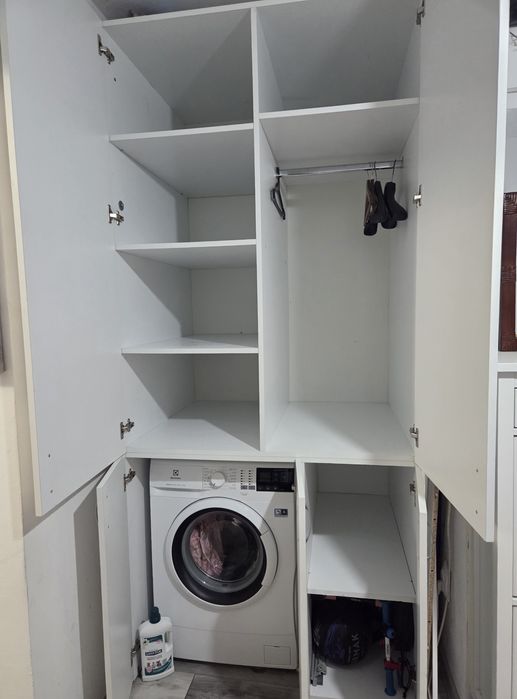 Dulap depozitare si cu bara umerase, adancime 90 cm, latime 108 cm, h