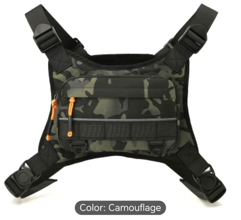 Гръдна чанта тип жилетка за бягане, туризъм и тренировки