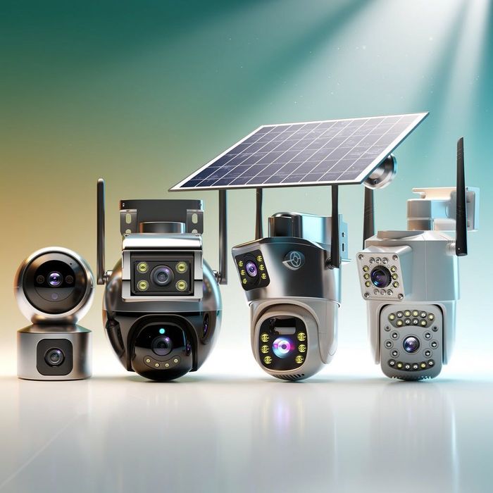 Солнечная онлайн IP камера видеонаблюдения панель с двойным объективом