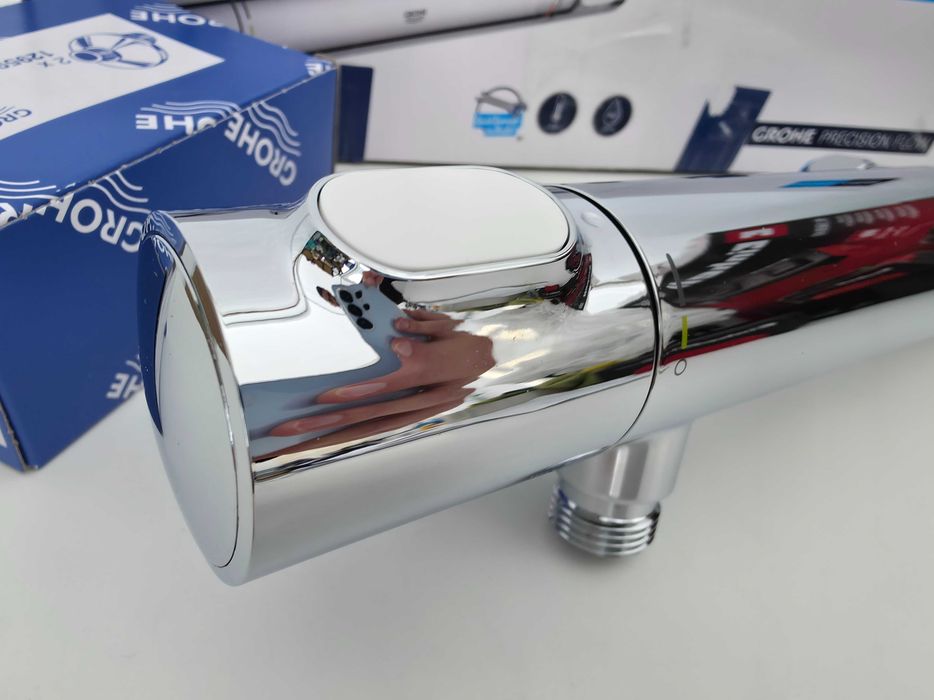 Baterie termostatica de dus, Grohe, Precision Flow, functie Safety Stop
