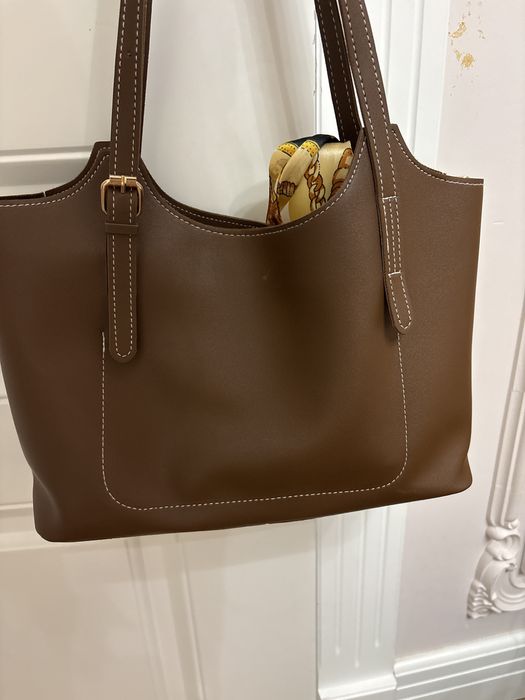 Сумка |кожаная | коричневая