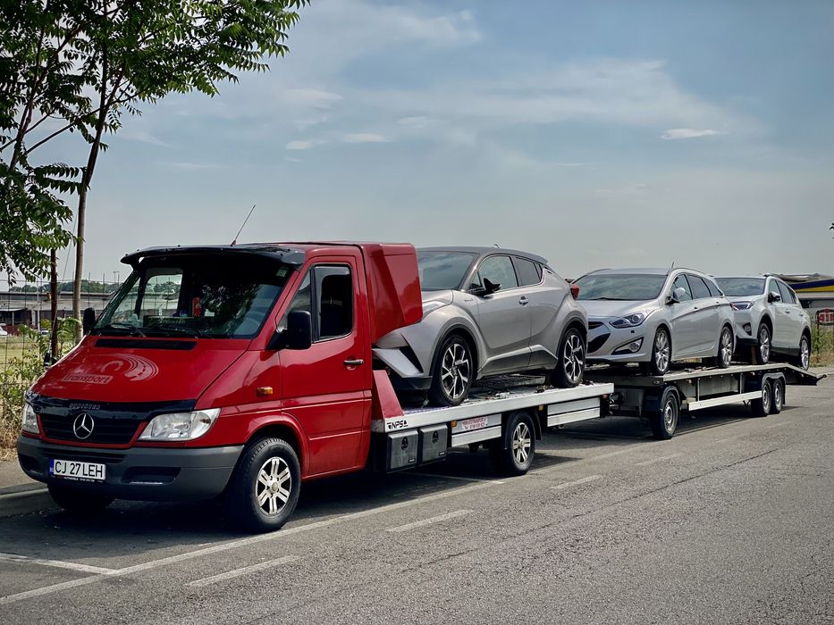 Transport autoturisme pe platforma Romania Ungaria Slovenia Italia