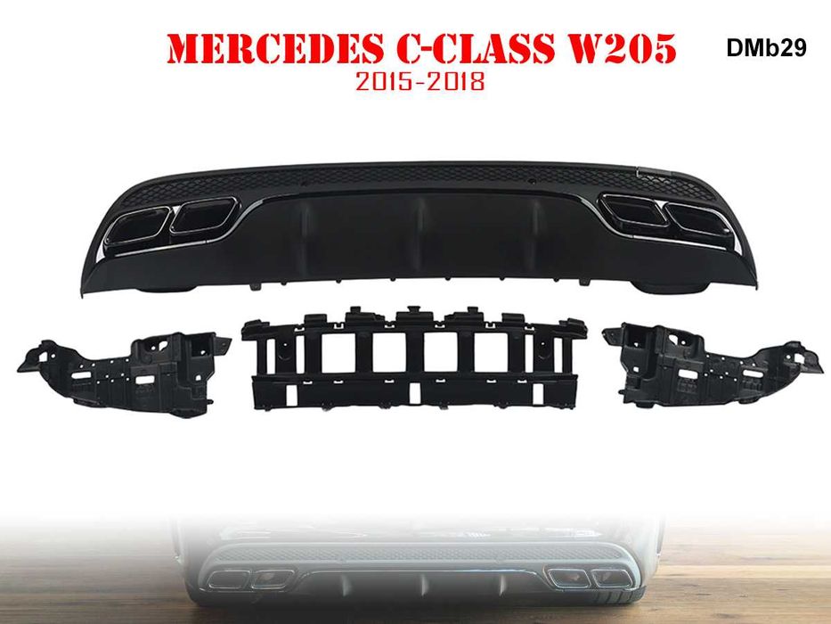 Difuzor bara spate AMG 63 pentru Mercedes C W205