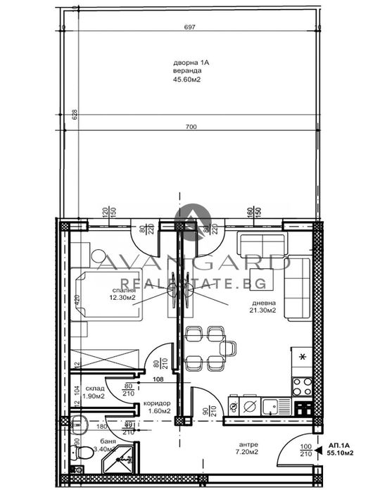 Продава се Двустаен апартамент в Пловдив, Беломорски - 109 кв.м за 823 €/кв.м - Снимка #1