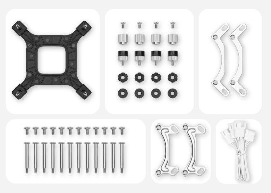 Водяное охлаждение Deepcool LE720 360 argb ice element