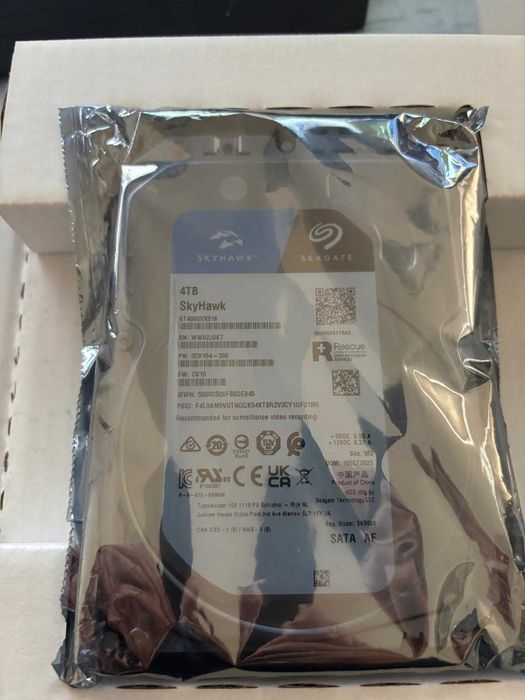 HDD 4TB Seagate SkyHawk | NOU / SIGILAT | Supraveghere Video / DVR / PC